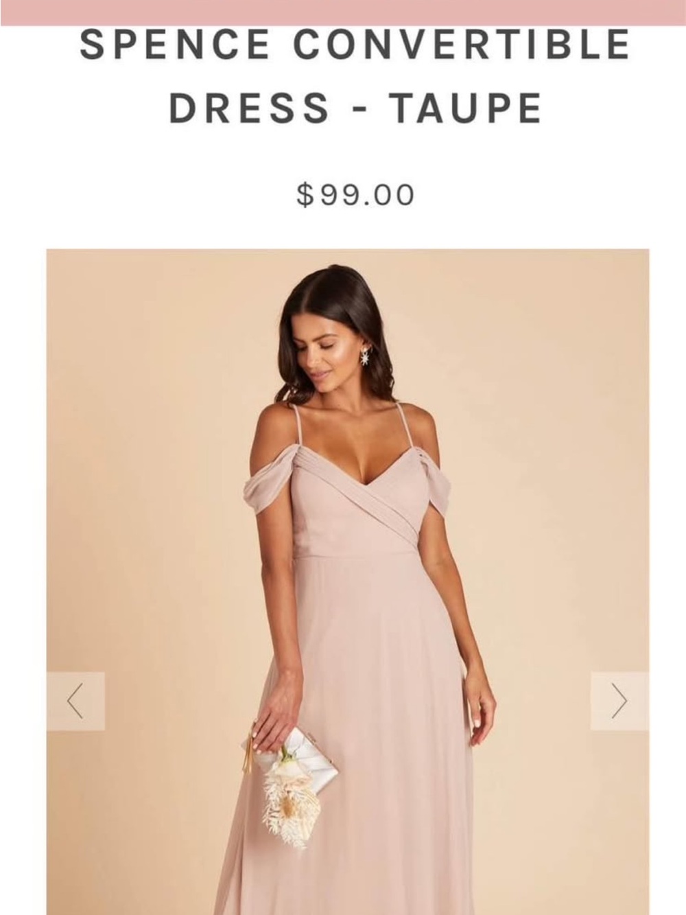 Birdy Grey Spence Convertible Dress in Taupe